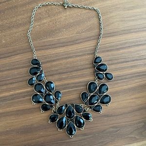 Black and Gold Beaded Necklace